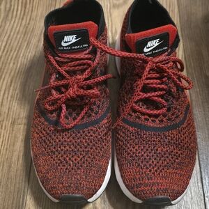Nike Air Max Thea Ultra Red and Black Sneakers Women Size 9.
